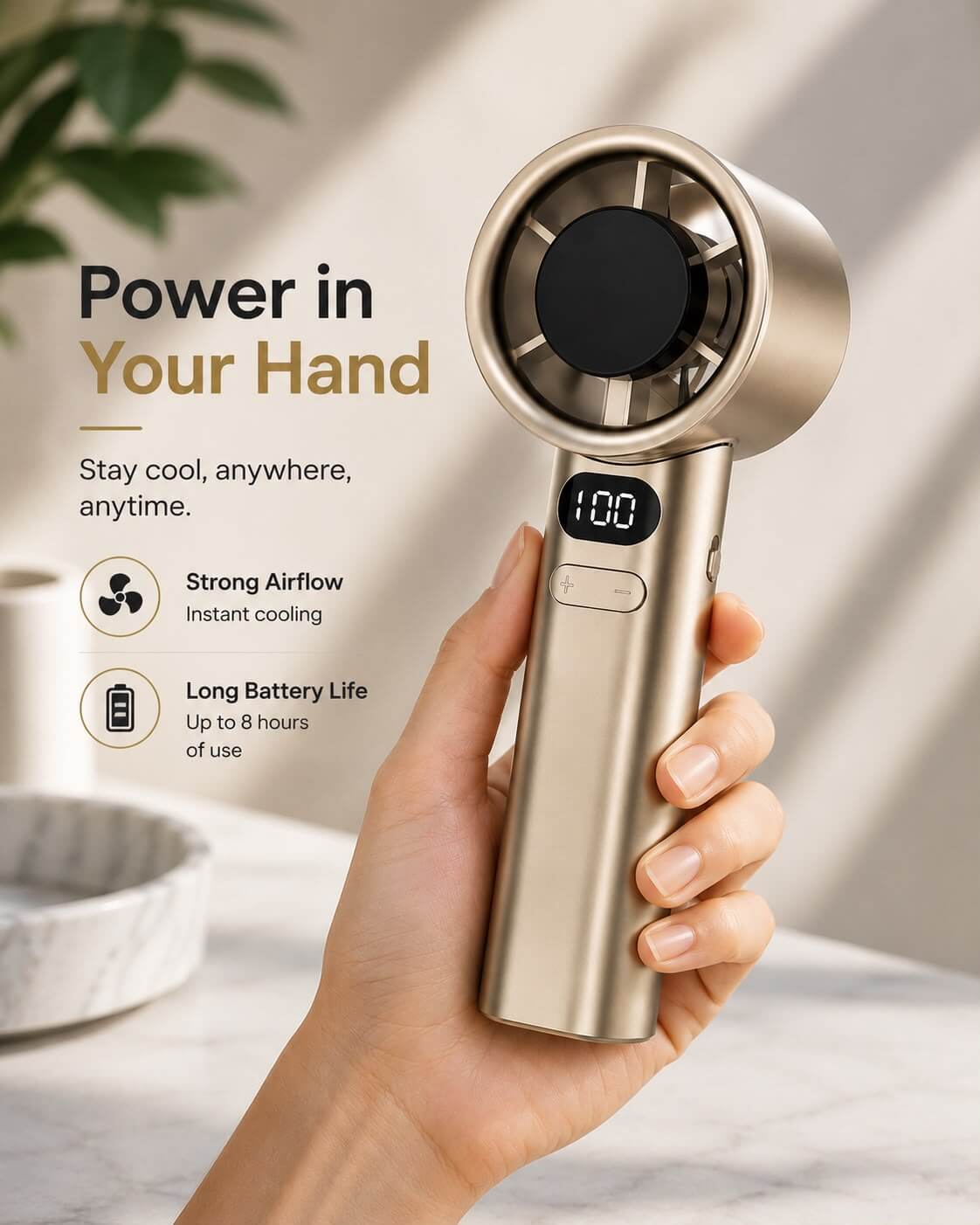 Belora Breeze Pro portable cooling fan for everyday use